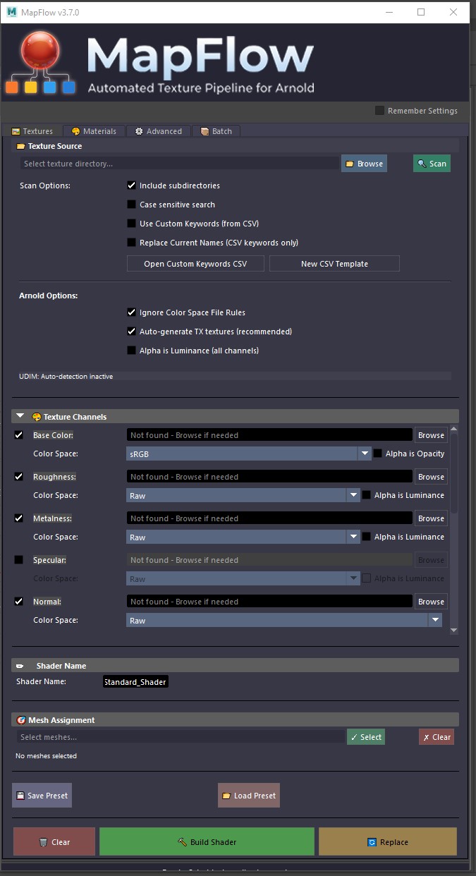 MapFlow Texture Detection